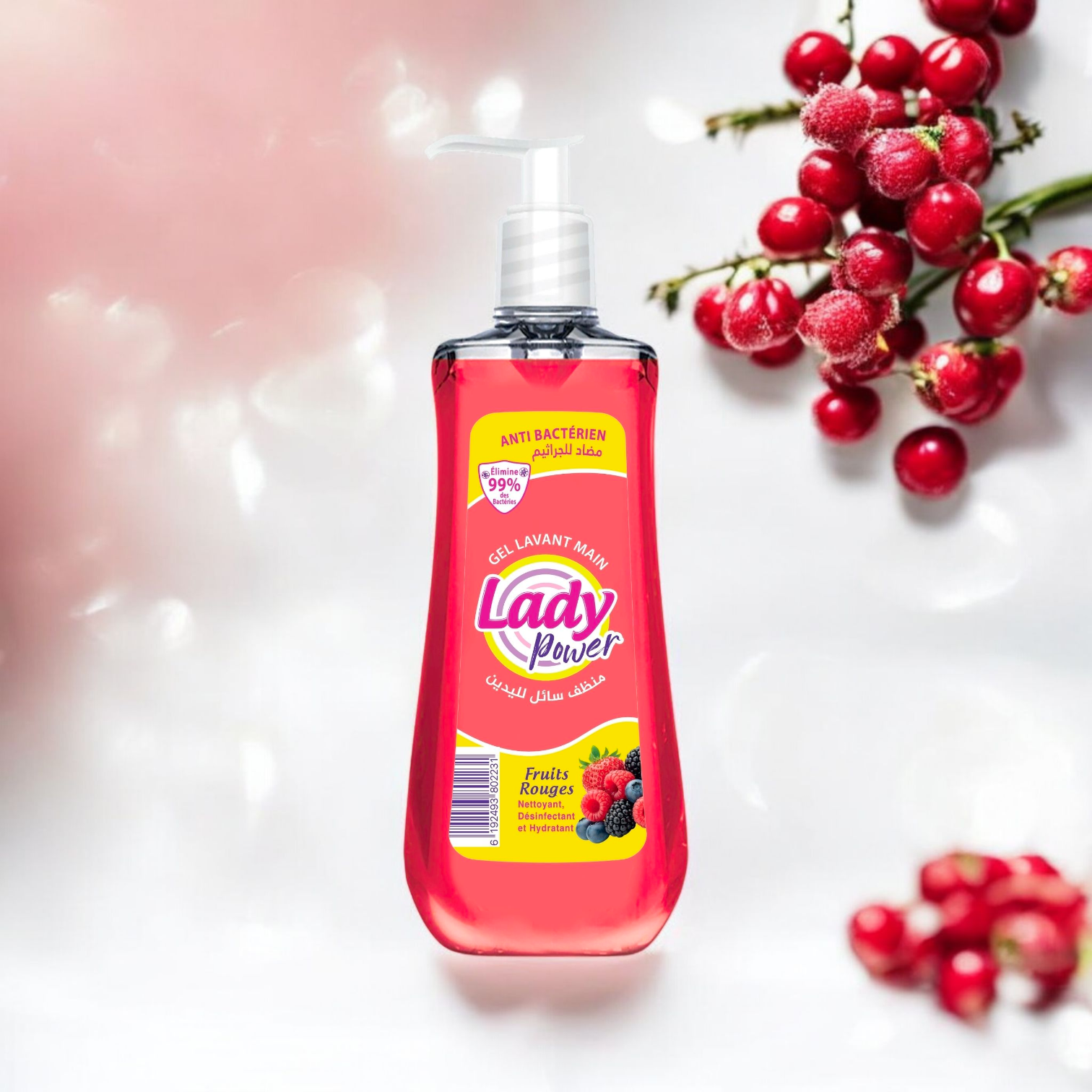 Lady Power Gel Lavant - Fruit Rouge